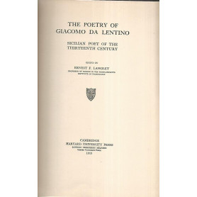 The poetry of Giacomo da Lentino