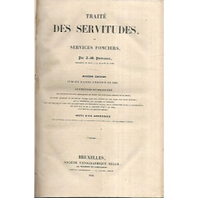 Traitè des servitudes ou services fonciers