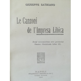 Le Canzoni de l'Impresa Libica. (Xerocopie rilegate).
