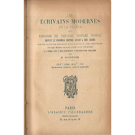 Les ecrivains modernes de la France