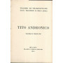 Tito Andronico. Tragedia in cinque atti