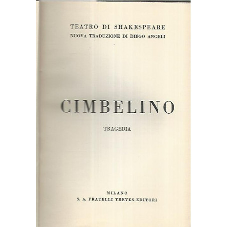 Cimbellino. Tragedia