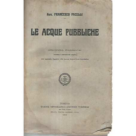 Le acque pubbliche