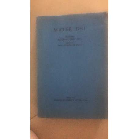 mater dei bollettino dell'opera ''mater dei''