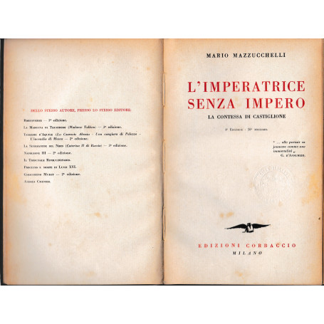 L'Imperatrice senza Impero. La Contessa di Castiglione