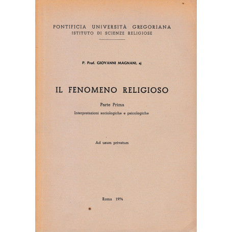Il fenomeno religioso