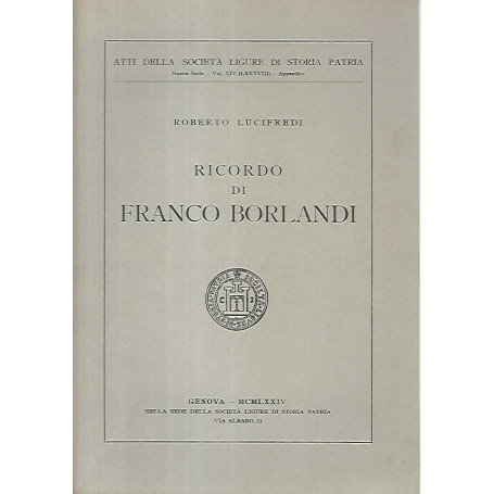 Ricordo di Franco Borlandi