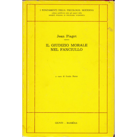 Il giudizio morale nel fanciullo