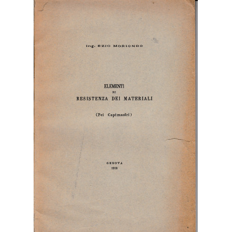 Elementi di resistenza dei materiali (pei capimastri)
