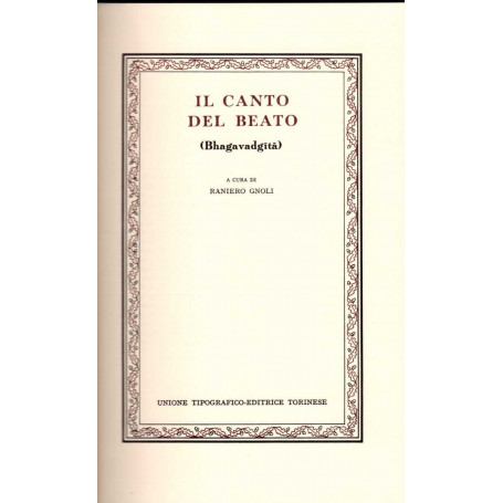 Bhagavadgita. Il canto del beato.