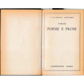 Poesie e prose