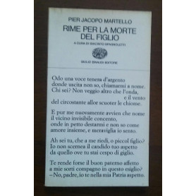RIME PER LA MORTE DEL FIGLIO