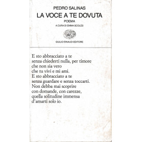 La voce a te dovuta. Testo spagnolo a fronte