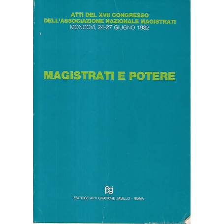 Magistrati e potere