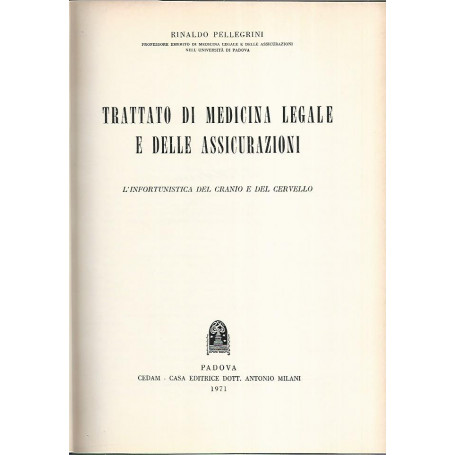 Trattato di medicina legale e delle assicurazioni X