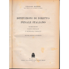 Istituzioni di diritto penale italiano