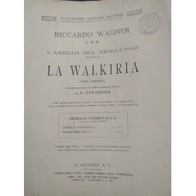 L anello del nibelungo la walkiria traduzione ritmica dal testo originale tedesco di A zanardini