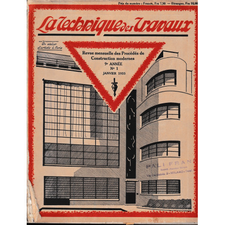 La Tecnique des Travaux. Revue mensuelle des Procédés de Construction modernes