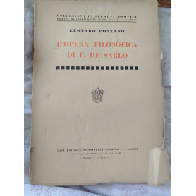 L opera filosofica di F.DE Sarlo
