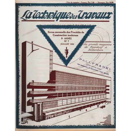 La Tecnique des Travaux. Revue mensuelle des Procédés de Construction modernes