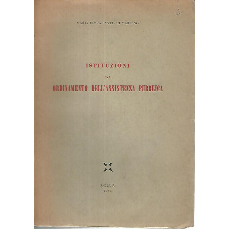 Istituzioni di ordinamento dell'assistenza pubblica