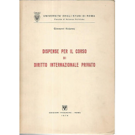 Dispense per il corso di diritto internazionale privato