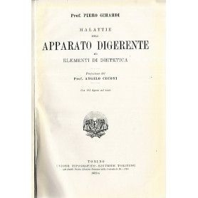 Malattie dell'apparato digerente ed elementi di dietetica