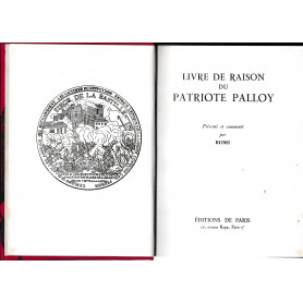 Livre de raison du Patriote Palloy