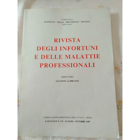 Rivista degli infortuni e delle malattie professionali