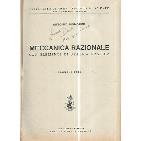 Meccanica razionale con elementi di statistica grafica