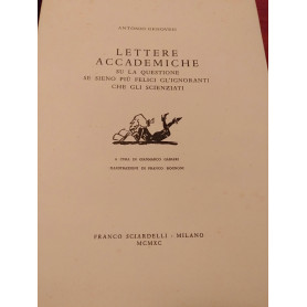 Lettere accademiche su la questione se sieno più felici gl'ignaranti che gli scienziati