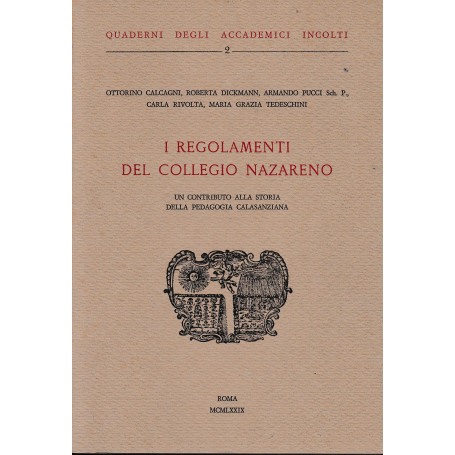 I regolamenti del Collegio Nazareno