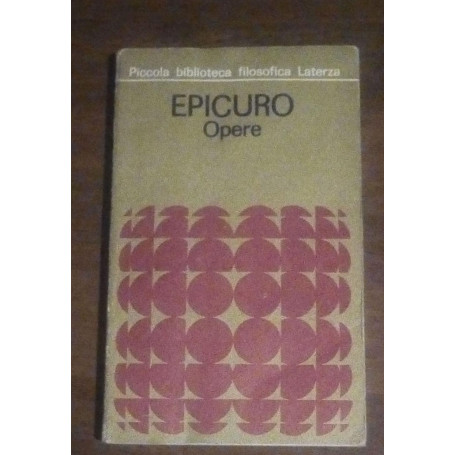 EPICURO OPERE