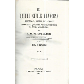 Il dritto civile francese. Volume X