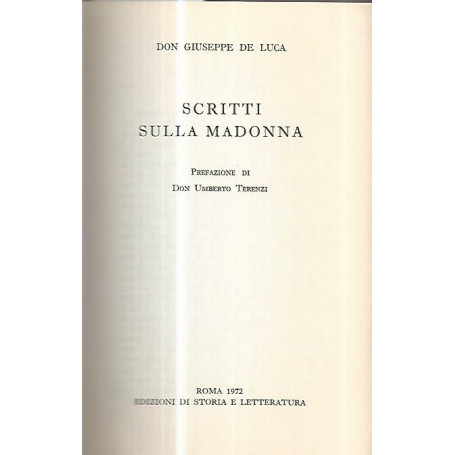 Scritti sulla Madonna