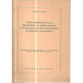 Note giuridiche sulla procedura di approvazione e sull'efficacia del programma di sviluppo economico