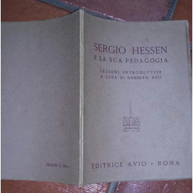 Sergio Hessen e la sua pedagogia