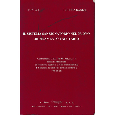 Il sistema sanzionatorio nel nuovo ordinamento valutario 1989