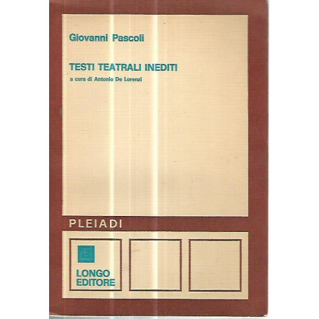 Testi teatrali inediti