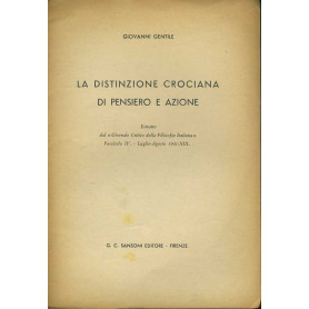 La distinzione crociana di pensiero e azione. Estratto