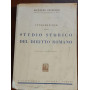 INTRODUZIONE ALLO STUDIO STORICO DEL DIRITTO ROMANO 1967