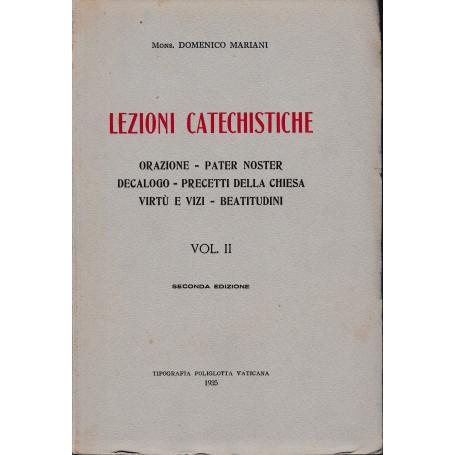Lezioni Catechistiche