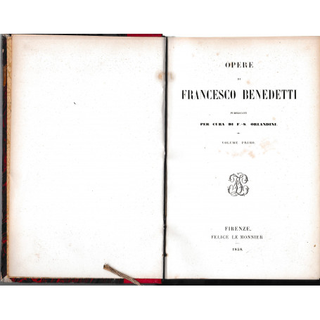 Opere di Francesco Benedetti