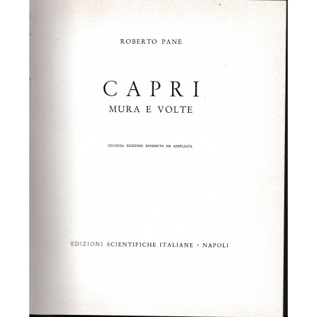Capri. Mura e volte