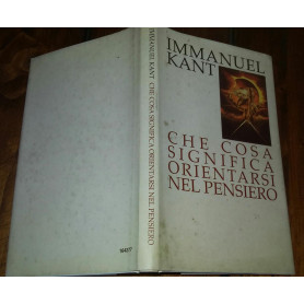 Che cosa significa orientarsi nel pensiero