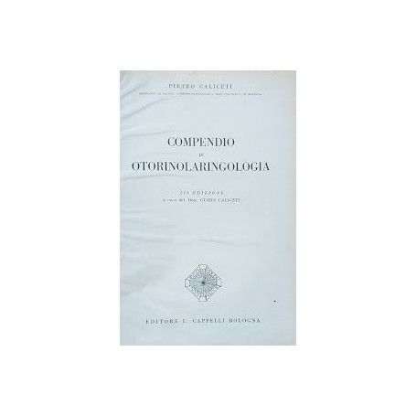 Compendio di Otorinolarinolaringoiatria