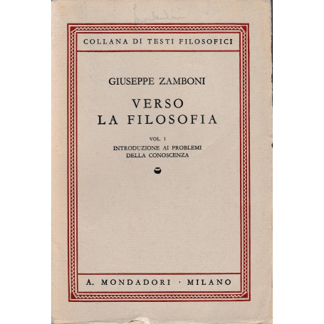 Verso la filosofia