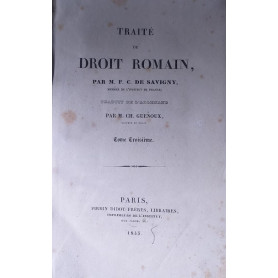 Traité de Droit Romain