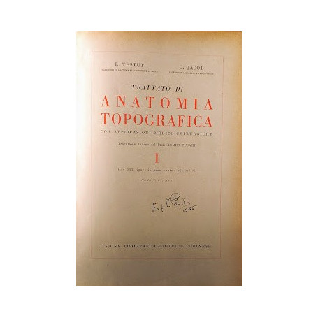 Trattato di Anatomia Topografica con applicazioni Medico-Chirurgiche. Tomo I