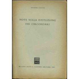 Note sulla istituzione dei circondari. Estratto